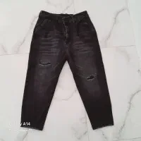 شلوار مام فیت زغالی