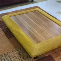 میز پذیرایی وسط مبلی چوب و پارچه