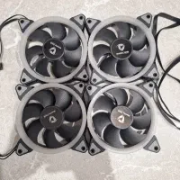 4 عدد فن کیس کامپیوتر RGB مستر تک + هاب کنترلر