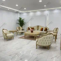 مبل سلطنتی استیل پر منبت نئوکلاسیک مدل آراگون