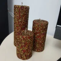 شمع دکوری نگینی