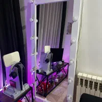 آینه گریم ایستاده mdf سفید