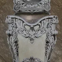 جا دستمال کاغذی همراه با سطل زباله