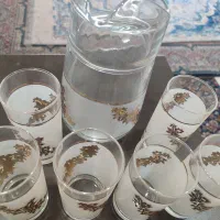 پارچ لیوان طلایی ۷ تیکه گلد