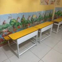نیمکت دونفره پیش دبستانی کاملا نو زیر قیمت
