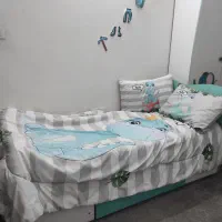 سرویس خواب نوجوان تخت کمد لباس واسباب بازی و دراور|تخت و سرویس خواب|ری, ملکآباد|دیوار