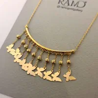 گردنبند پولکی طرح لبخند