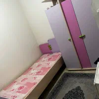تخت و کمد و پاتختی یک نفره صورتی|تخت و سرویس خواب|تهران, اسکندری|دیوار