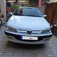 پژو پارس 1386 سفید شاسی پلم بیرنگ