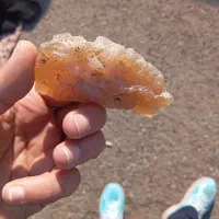 سنگ عقیق پرتقالی خام