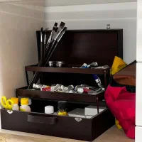 جعبه ابزار رنگ دسته چرم ( توضیحات رو حتما بخونید )|ابزارآلات|تهران, نیروی هوایی (پیروزی)|دیوار