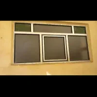 درو پنجره آلومینیوم وکمد دیواری وچهار چوب درچوبی