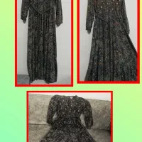 پیراهن ساحلی نخی هندی نگین ها کار دست