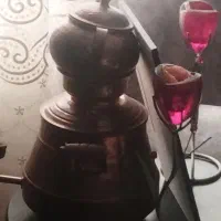 سماور  و ظروف مسی و برنجی قدیمی خ|کلکسیون اشیاء عتیقه|ایرانشهر, |دیوار