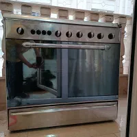 اجاق گاز 5 شعله فر دار تمام استیل