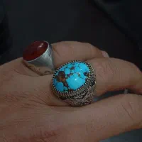 فیروزه نیشابور پشت دار مغز سنگ