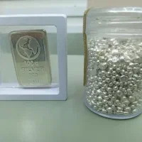 انواع انگشتر مردانه زنانه نقره شمش و ساچمه