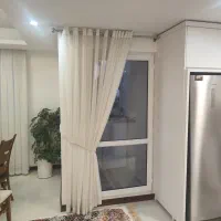 دست پرده سرمه‌ای لوکس طرح دبی|پرده، رانر، رومیزی|تهران, کوثر|دیوار