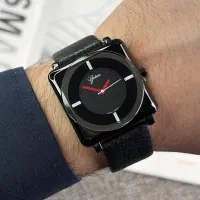 ساعت مچی عقربه ای پسرانه بند چرمی برند Yadan