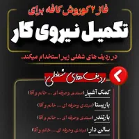 نیازمند نیرو اشپز فست فود و باریستا و...