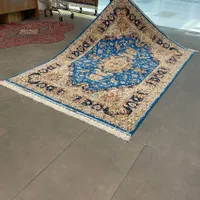 فرش دستباف ۵۰ رج سالاری تبریز چله و گل ابریشم