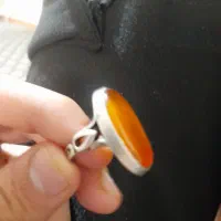 انگشتر نقره مردانه عقیق یمن سرخ|جواهرات|باقرشهر, |دیوار