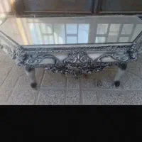 میز کنسول طوسی در حد نو بدون اینه