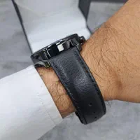 ساعت کرست اورجینال سه موتور فعال بندچرم تمام مشکی|ساعت|اصفهان, قائمیه|دیوار