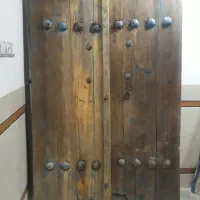 درب دو لنگه چوبی