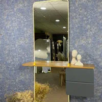 ست آینه قدی نئون و شلف دیواری صفحه دار