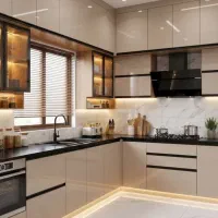 طراحی کابینت  کناف کاری طراحی داخلی میکرو سمنت