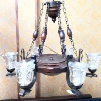 لوستر چوبی مدل رومی