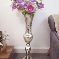 گلدان + ده شاخه گل