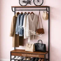 کالیک رخت آویز نای رگال دار قفسه ای ۷۶آینه