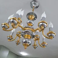 دو عدد لوستر ۴ شاخه و لوستر ۳ شاخه