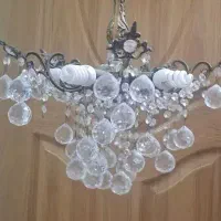 لوستر برنجی ۵ شاخه مناسب خونه های نقلی