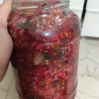 ترشی بادمجان و کلم قرمز