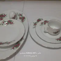 ظرف چینی گل سرخ