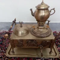 ۱عدد منقل سماوری و۱عدد سینی با جاهاز