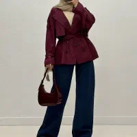کت بارونی رنگ چری فقط ۴۹۸