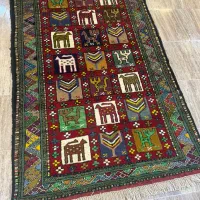 قالیچه خشتی عشایری رنگرزی گیاهی