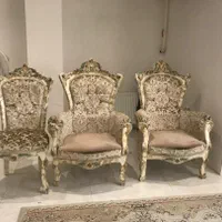 مبلمان استیل ۹نفره بهمراه ح جلو مبلی و عسلی