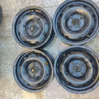 ۴عددرینگ ۱۴پژو در حد و۴عدد لاستیک (۱۵) ۱۹۵کویرتایر|قطعات یدکی و لوازم جانبی|زابل, |دیوار