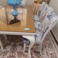 یکدست میز نهار خوری 8 نفره|میز و صندلی غذاخوری|خوانسار, |دیوار