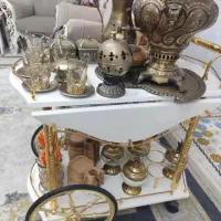 میز بار سفید طلایی