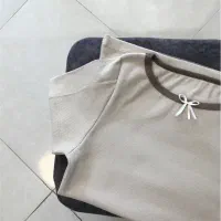 تیشرت یقه قایقی پنبه کبریتی