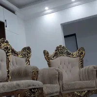 مبل استیل ۹نفره|مبلمان خانگی و میز عسلی|سلمان‌شهر, |دیوار