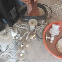 چند عدد لوستر سالم وروشنایی گازی دیواری