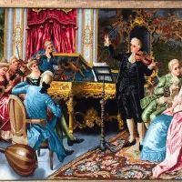 تابلو فرش دستباف ابریشم شاعرجوان