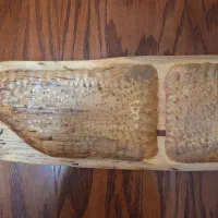 ظرف سرو و پذیرایی چوبی مارک دار دست ساز